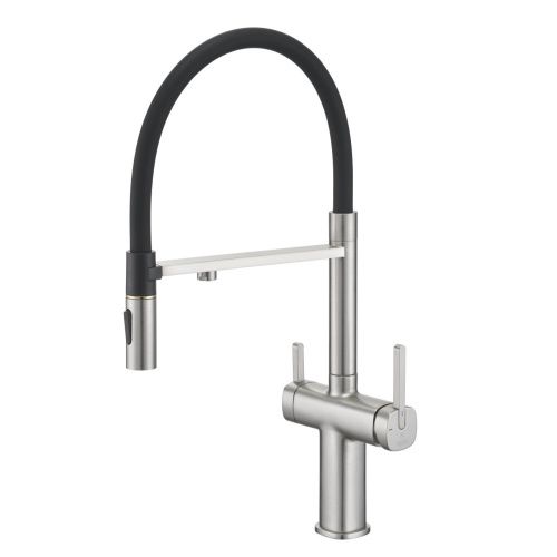 Смеситель для кухни Rose R358L на мойку сатин - фото 2