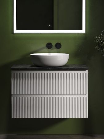Тумба под раковину Sancos SNOB R SNR80W 80х40 подвесная цвет белый