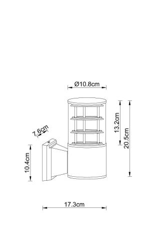 Уличный настенный светильник Arte Lamp Tokyo (Токыо) A5315AL-1BK