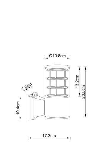 Уличный настенный светильник Arte Lamp Tokyo (Токыо) A5315AL-1BK - фото 3