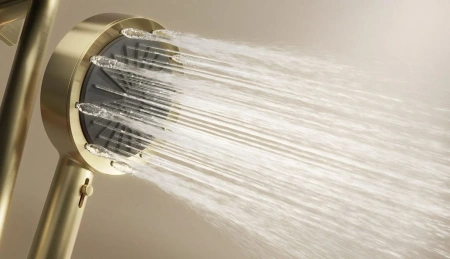 Душевая система Arrow ARQ14H889CG встраиваемая в стену цвет золото с термостатом