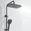 Душевая стойка Shevanik S4036H настенная цвет черный