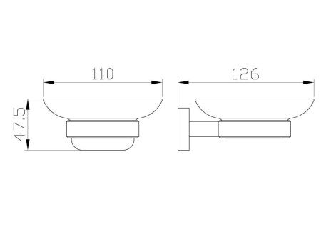 Мыльница с держателем Wonzon & Woghand GRAFFITY WW-9322-BN