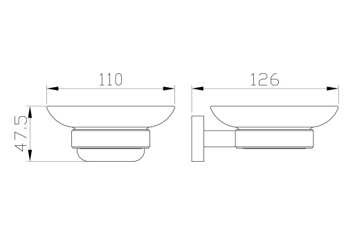 Мыльница с держателем Wonzon & Woghand GRAFFITY WW-9322-BN - фото 2