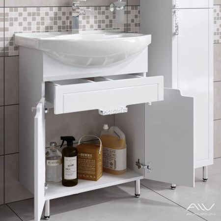 Тумба с раковиной Alavann Vittoria ALV1014000 70х40 напольная цвет белый
