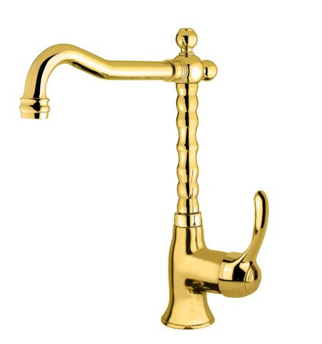 Смеситель Webert Aurora AU831802010 на раковину золото - фото 2