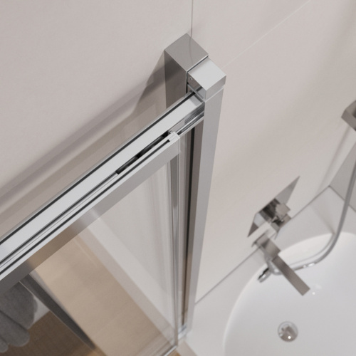 Душевая шторка на ванну Cezares SLIDER SLIDER-VF-11-80/150-C-Cr 80х150 стекло прозрачное 6 мм - фото 5