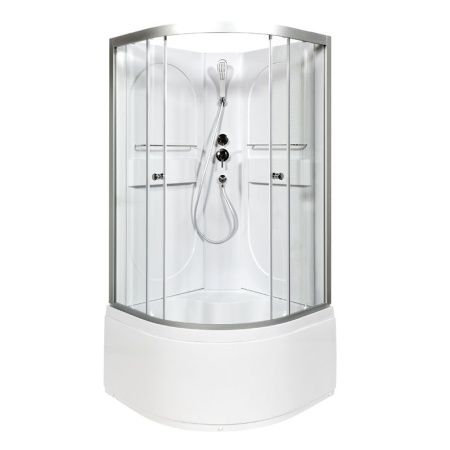 Душевая кабина AvaCan L610N 100х100 четверть круга без крыши ориентация универсальная