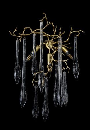 Бра Crystal Lux Reina (Реина) REINA AP3 GOLD PEARL