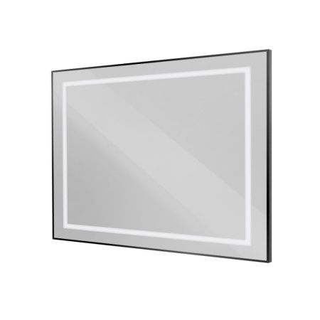 Зеркало с подсветкой BelBagno Kraft SPC-KRAFT-1000-800-SENS-NERO 100х80 подвесное