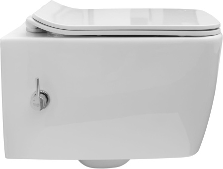 Чаша унитаза подвесная Allen Brau Liberty 4.33009.20 цвет белый без сиденья безободковая каскадный смыв