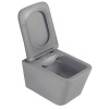 Унитаз подвесной Abber Rechteck AC1201MG серый матовый с сиденьем микролифт безободковый каскадный смыв