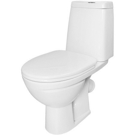 Унитаз-компакт напольный с бачком Sanita Марс WC.CC/Mars/2-DM.Rim/WHT.G/S1 белый с сиденьем микролифт безободковый каскадный смыв