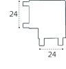 Соединитель угловой для магнитного шинопровода Italline IT09-9029 black