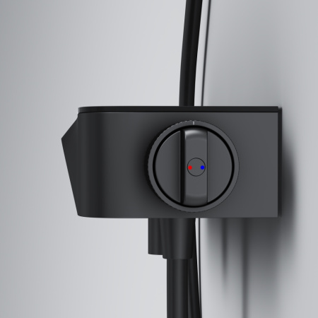 Смеситель для ванны и душа Am.Pm Func F8F10522 настенный черный без термостата