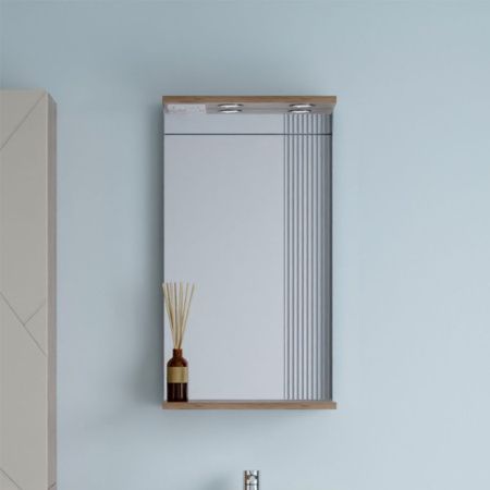 Зеркало с подсветкой Бриклаер Кристалл 4627125416811 40х70 подвесное