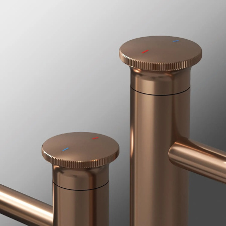 Смеситель Teska ARTE Leo L E5529 на раковину розовое золото без термостата