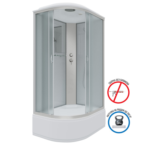 Душевая кабина Niagara Classic 23101424R 120х80 асимметричная с крышей - фото 2