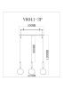 Светильник подвесной Moderli Scrumbel (Сцрумбел) V11566-3P