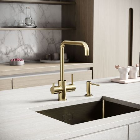 Смеситель для кухни Sancos Vela SC4013BG на мойку золото