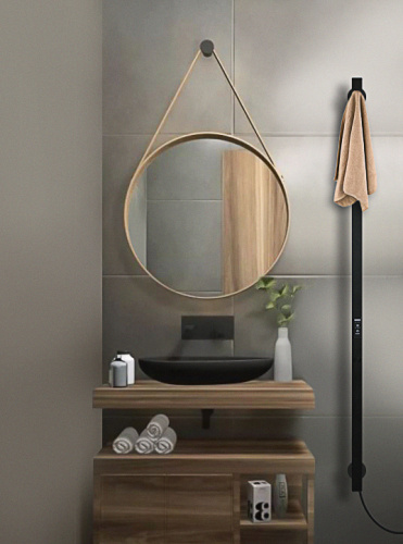 Полотенцесушитель Indigo  Style PRO  LSPRE120-3BRRt 3х120 электрический черный муар - фото 2