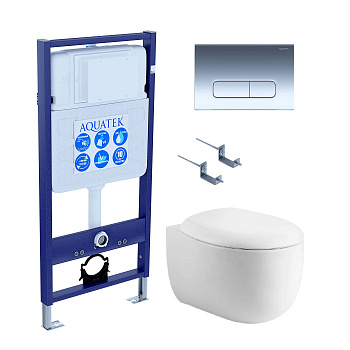 Сет унитаз + инсталляция Aquatek SET AQUATEK АЛЬТАИР cm-017 4в1