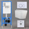 Комплект унитаз с инталляцией и клавишей смыва Iberica Blanca TOLEDO ALTO IB001.TLA.231.821