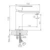 Смеситель Maretti Ritta RI32RF505 на раковину хром