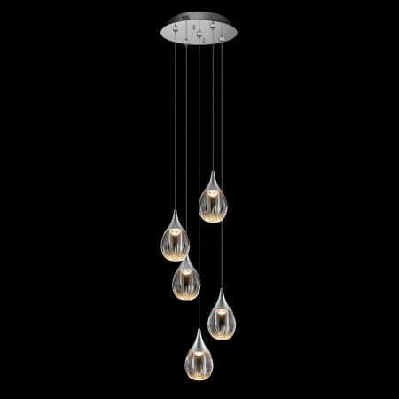 Светильник потолочный Delight Collection Stilla (Стилла) MD24001004-5A chrome/clear