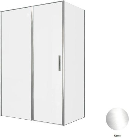 Душевой уголок Allen Brau Priority 3.31034.00 + 3.31040.00 140х80 стекло прозрачное профиль хром без поддона