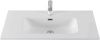Раковина керамическая Aquanet Flat 00330432 90х50 полувстраиваемая цвет белый 1 отверстие под смеситель
