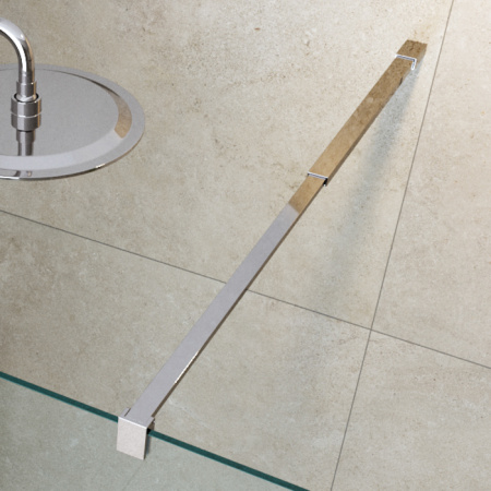 Душевая перегородка Cezares LIBERTA LIBERTA-L-1-125-C-Cr 125х195 стекло прозрачное профиль хром глянцевый