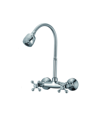 Смеситель для кухни D-Lin D142810-T настенный хром