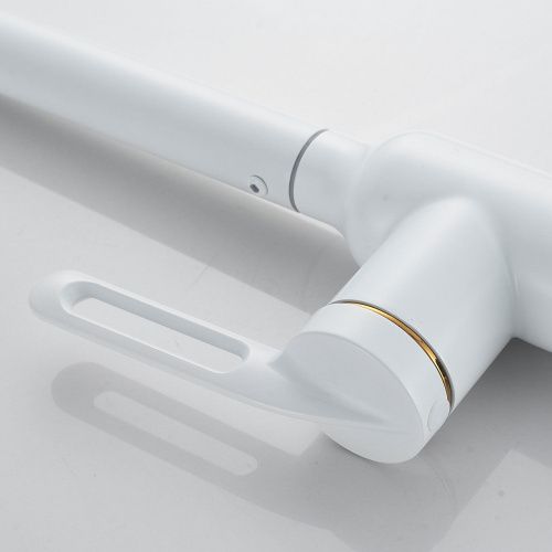 Смеситель для кухни Raffine F103C на мойку белый - фото 5