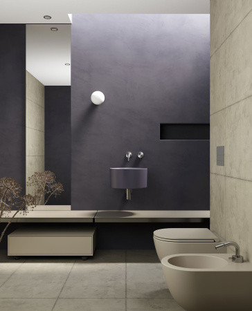 Чаша унитаза подвесная Galassia Dream 7317SA цвет бежевый матовый без сиденья безободковая каскадный смыв