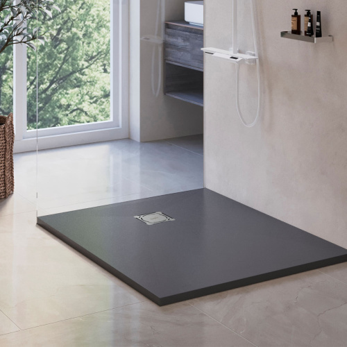 Душевой поддон из искусственного камня RGW Stone Tray (Стоун Трей) 16152710-02 100х70 серый без ножек - фото 3