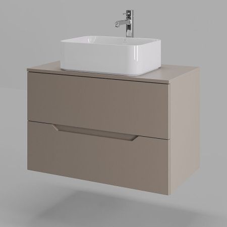 Тумба с раковиной Orange Line Li-80TuLMDF+B02-460W 80х50 цвет бежевый