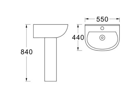 Пьедестал для раковины Aquatek AQ5422-00