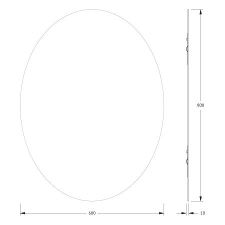 Зеркало Evoform Primary BY 0033 60х80 подвесное