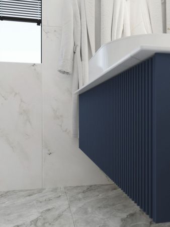 Тумба со столешницей La Fenice TERRA NFNC-01-TER-BG-80-3-GG 80х50 подвесная цвет синий