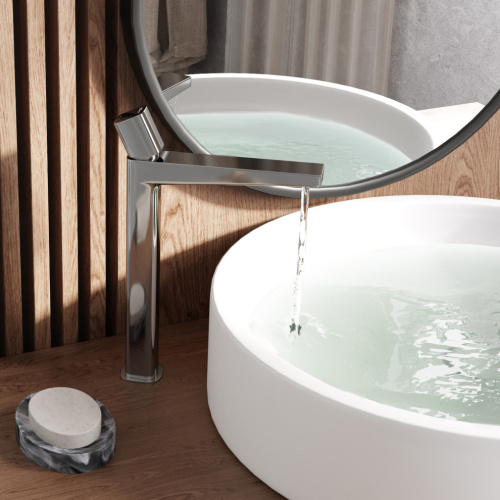 Смеситель WasserKRAFT Naab 8600 8603H на раковину хром - фото 2