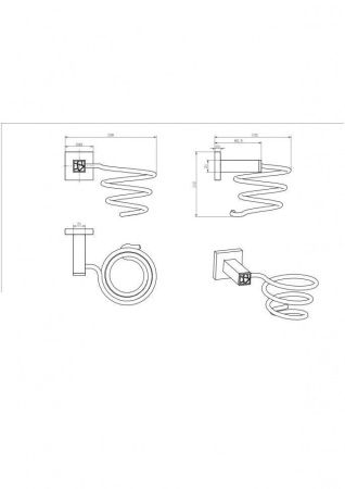 Держатель для фена CeramaLux Venezia 88616-1