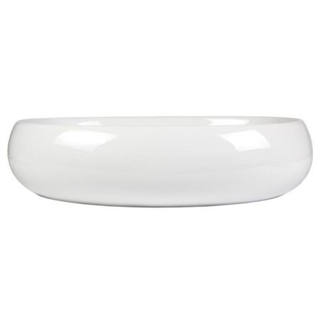 Раковина из сантехнического фарфора Bond Oval S58-600 60х40 накладная цвет белый без отверстий под смеситель