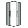 Душевой уголок Grossman Cosmo 300.K33.02.9090.21.02 90х90 стекло текстурное профиль черный без поддона