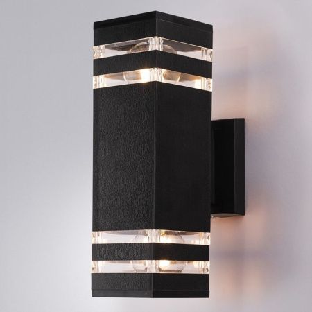 Уличный настенный светильник Arte Lamp Hadar (Хадар) A4421AL-2BK