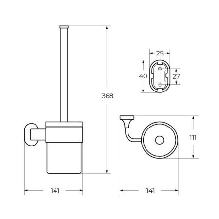 Ершик Art&Max OVALE AM-E-4081