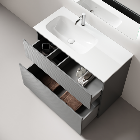 Тумба под раковину Sancos FOLK Floor FL120FLES 120х40 напольная цвет серый