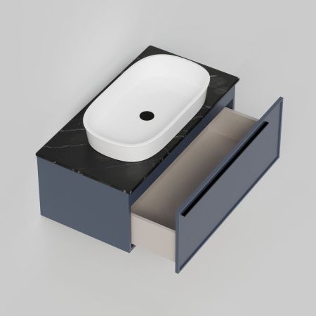 Тумба со столешницей La Fenice ELBA NFNC-01-ELB-BG-90-3-GB 90х50 подвесная цвет синий