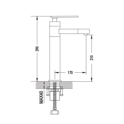 Смеситель для раковины Shevanik S6611F на столешницу белый/хром - фото 3
