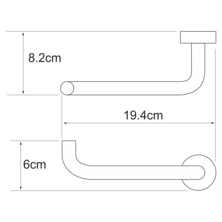 Бумагодержатель WasserKRAFT 9496